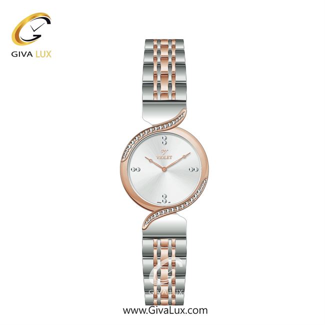 ساعت مچی اورجینال زنانه ویولت VIOLET نقره ای-رزگلد | نقره ای-رزگلد| نقره ای| کد رفرنس 0586/2